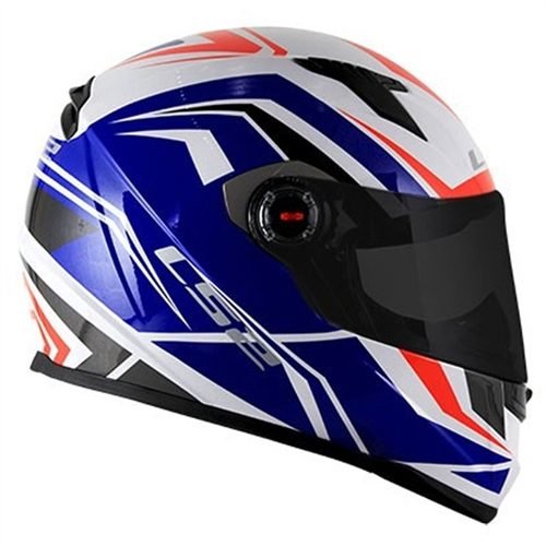CAPACETE LS2 FF358 BLADE BRANCO/VERMELHO/AZUL